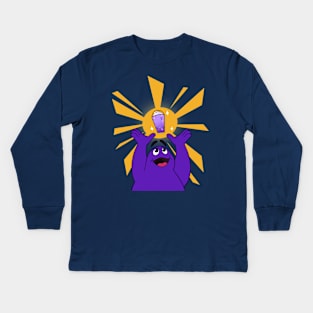 Grimace T shirt Kids Long Sleeve T-Shirt